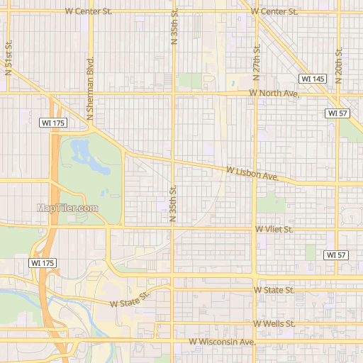 2333 Postcode Map Milwaukee Police Department - District 3, 2333 N 49th Street, Milwaukee ...